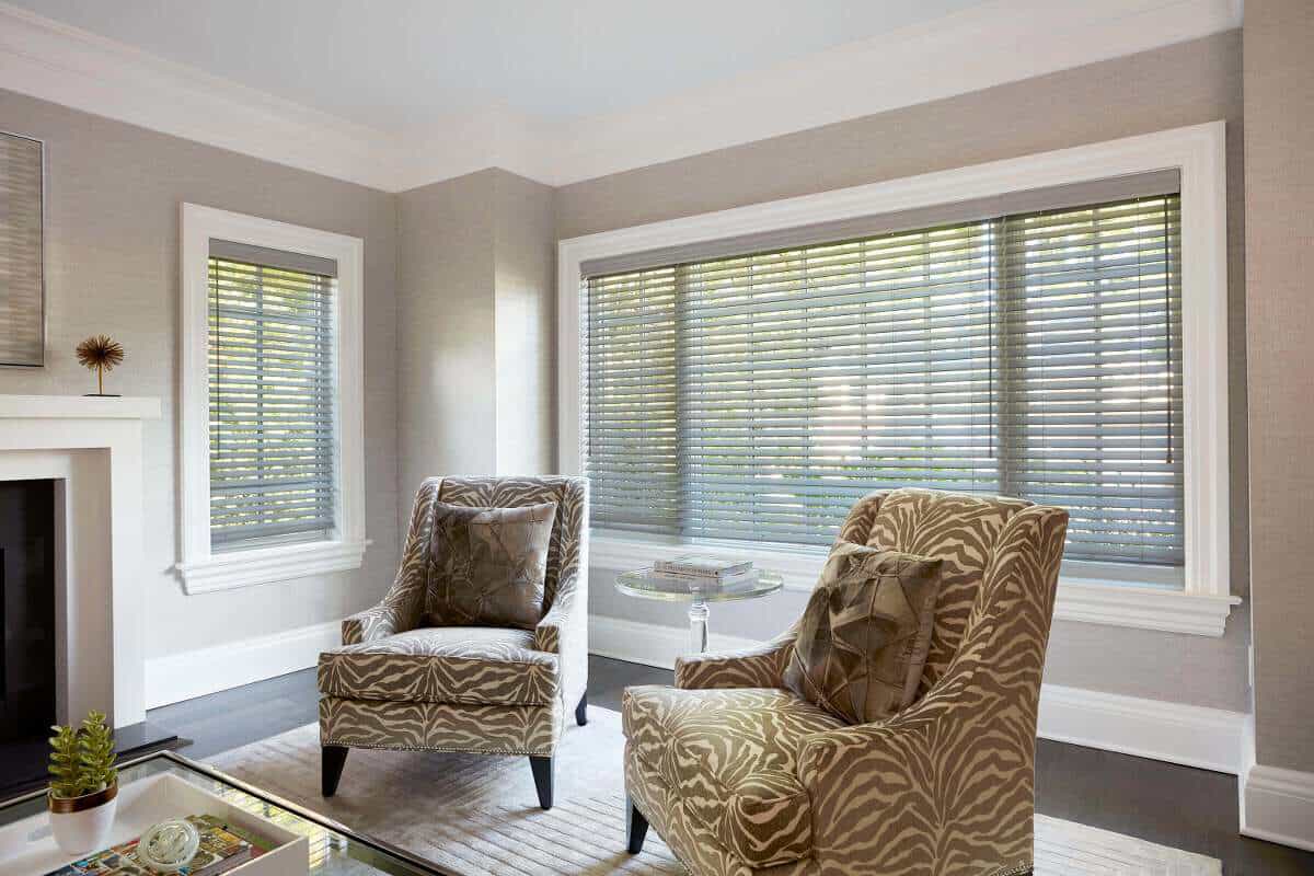 Custom blinds in newly-constructed Austin home
